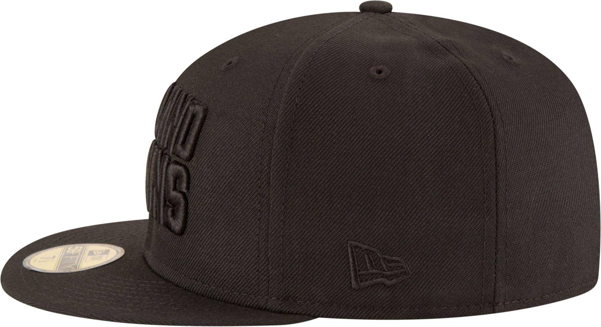 New Era Men's Cleveland Browns Black On Black 59Fifty Fitted Hat product image