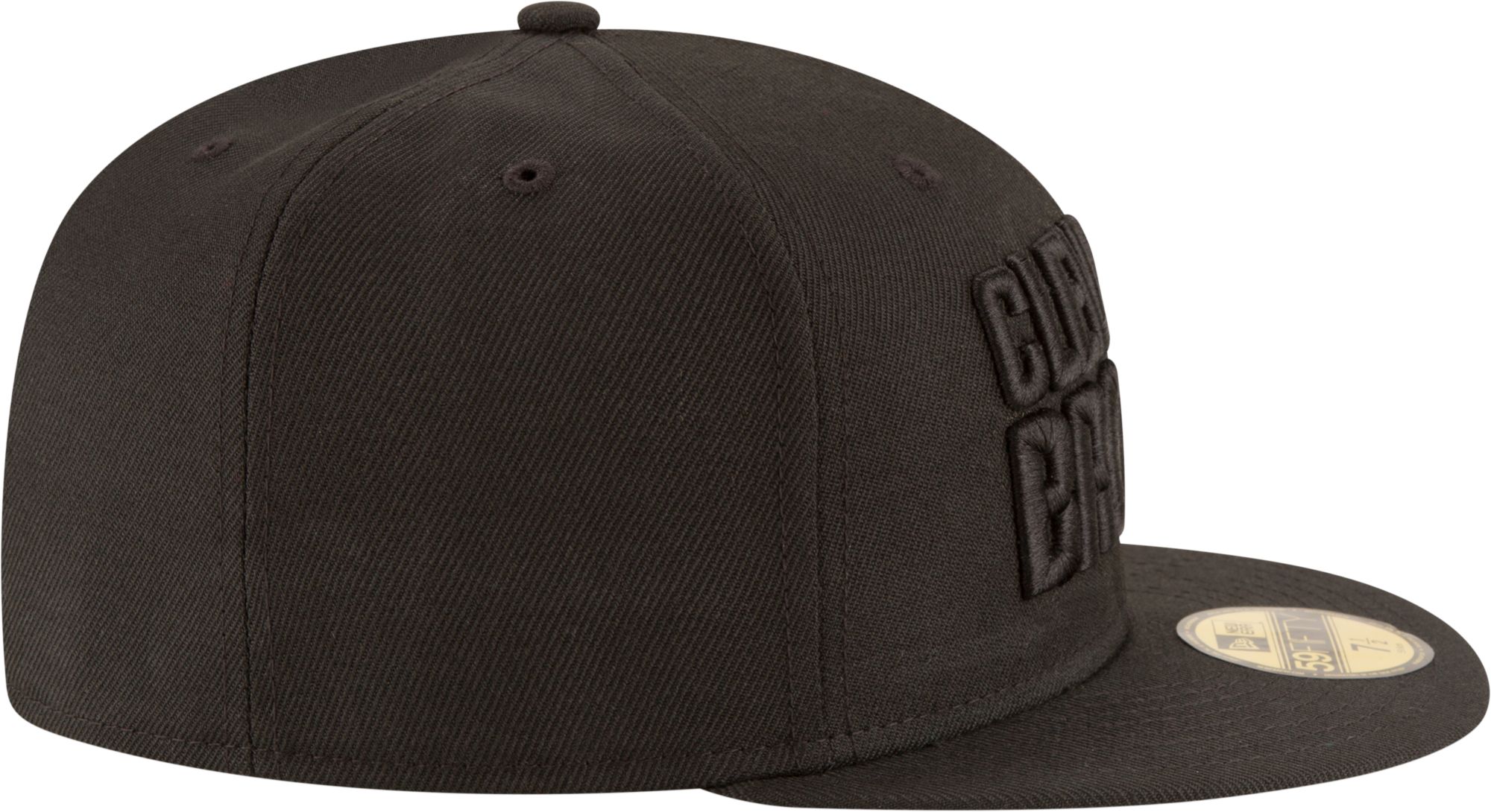 New Era Men's Cleveland Browns Black On Black 59Fifty Fitted Hat product image