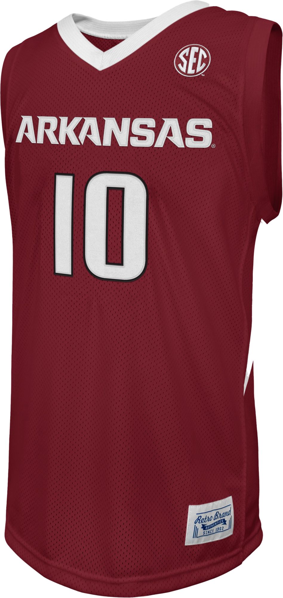 Retro Brand Men's Arkansas Razorbacks Bobby Portis Jr. #10 Cardinal Replica Basketball Jersey product image