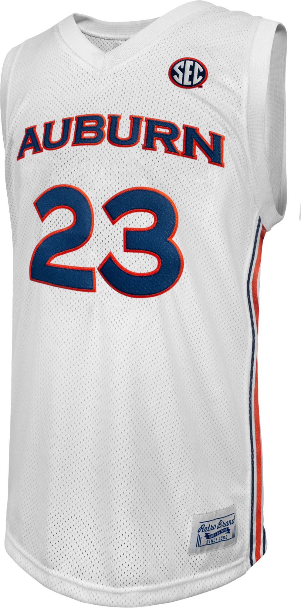 Retro Brand Men's Auburn Tigers Isaac Okoro #23 White Replica Basketball Jersey product image
