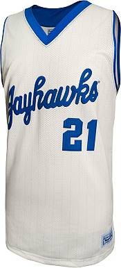 Retro Brand Men's Kansas Jayhawks Joel Embiid #21 White Replica Basketball Jersey, XXL