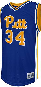 Retro Brand Men's Pitt Panthers Jerome Lane #34 Blue Replica Basketball Jersey product image