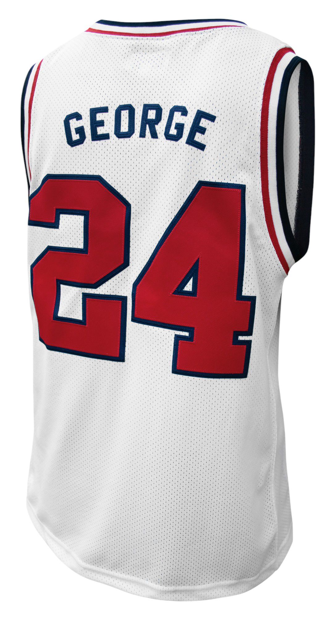 Retro Brand Men's Fresno State Bulldogs Paul George #24 White Replica Basketball Jersey product image