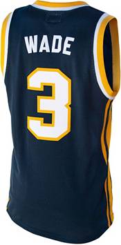 Original Retro Brand Men's Marquette Golden Eagles Dwayne Wade #3 Blue Replica Basketball Jersey product image