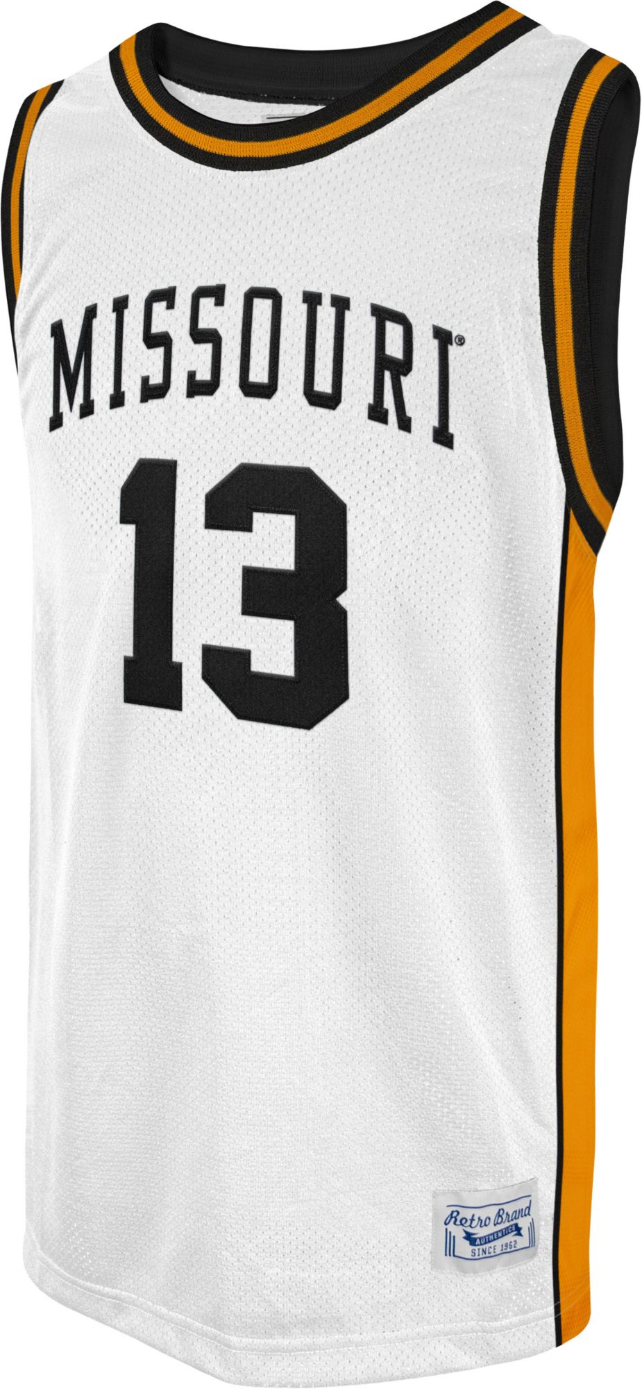 Retro Brand Men's Missouri Tigers Michael Porter Jr. #13 White Replica Basketball Jersey product image