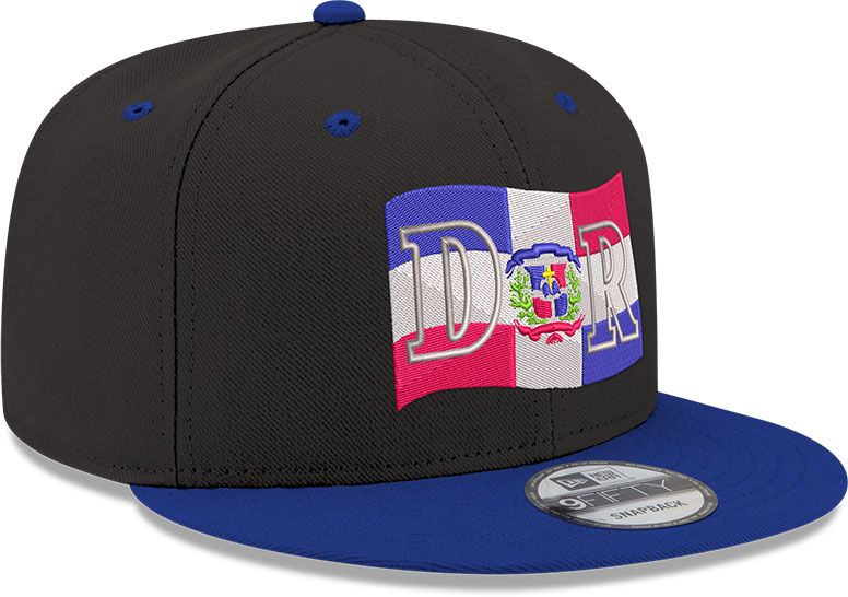 New Era Adult Domincan Republic Black 2Tone Flag Snapback Adjustable Hat product image