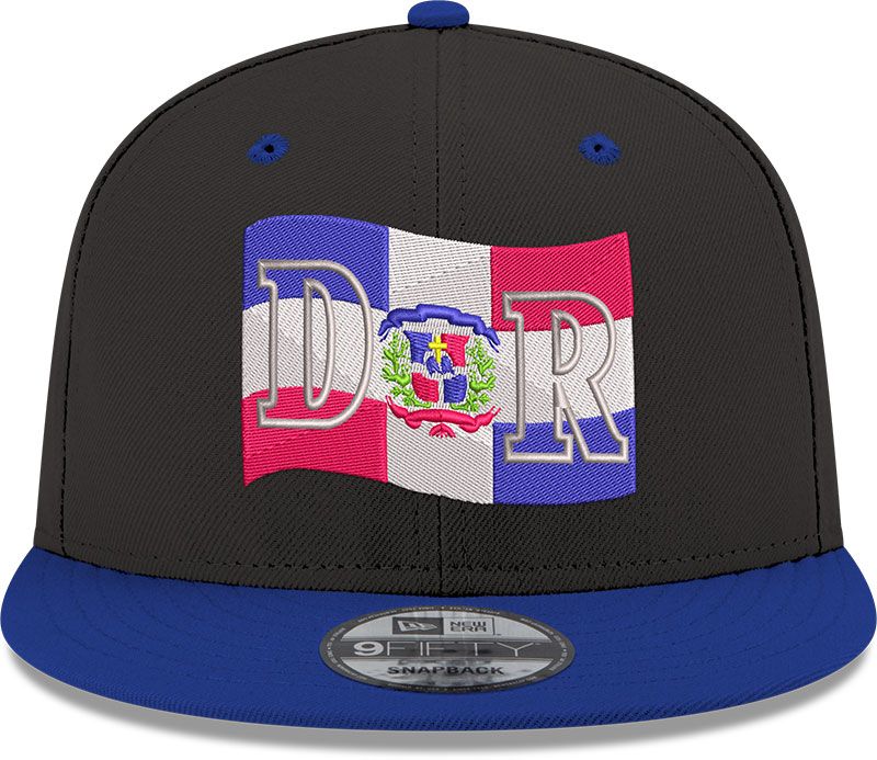 New Era Adult Domincan Republic Black 2Tone Flag Snapback Adjustable Hat product image