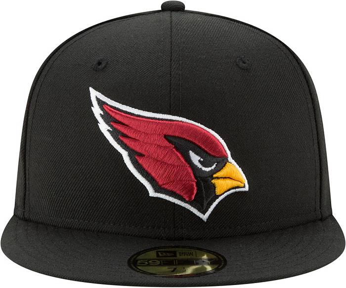 New Era Men's Arizona Cardinals Logo Black 59Fifty Fitted Hat