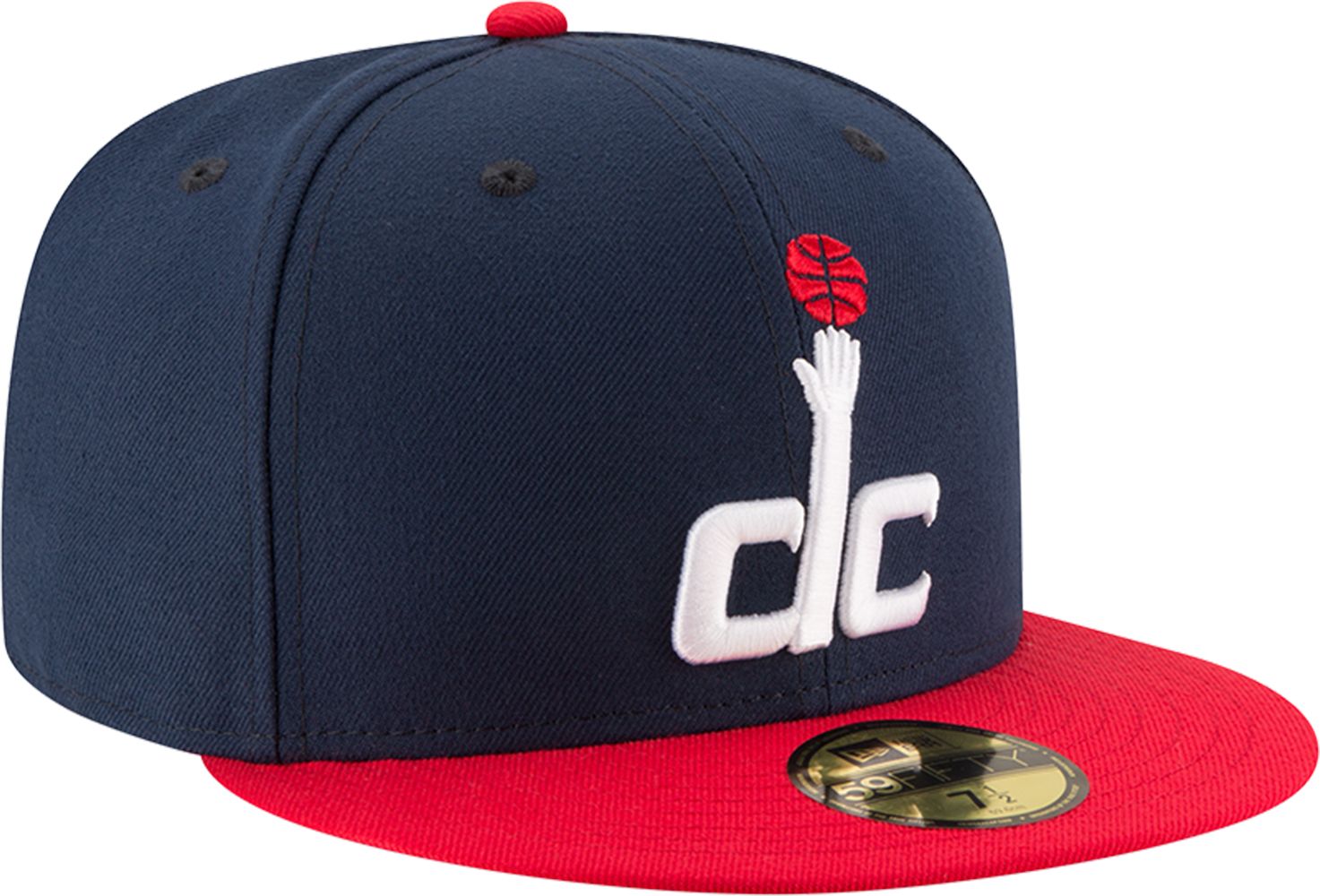 New Era Men's Washington Wizards 59Fifty Navy/Red Fitted Hat