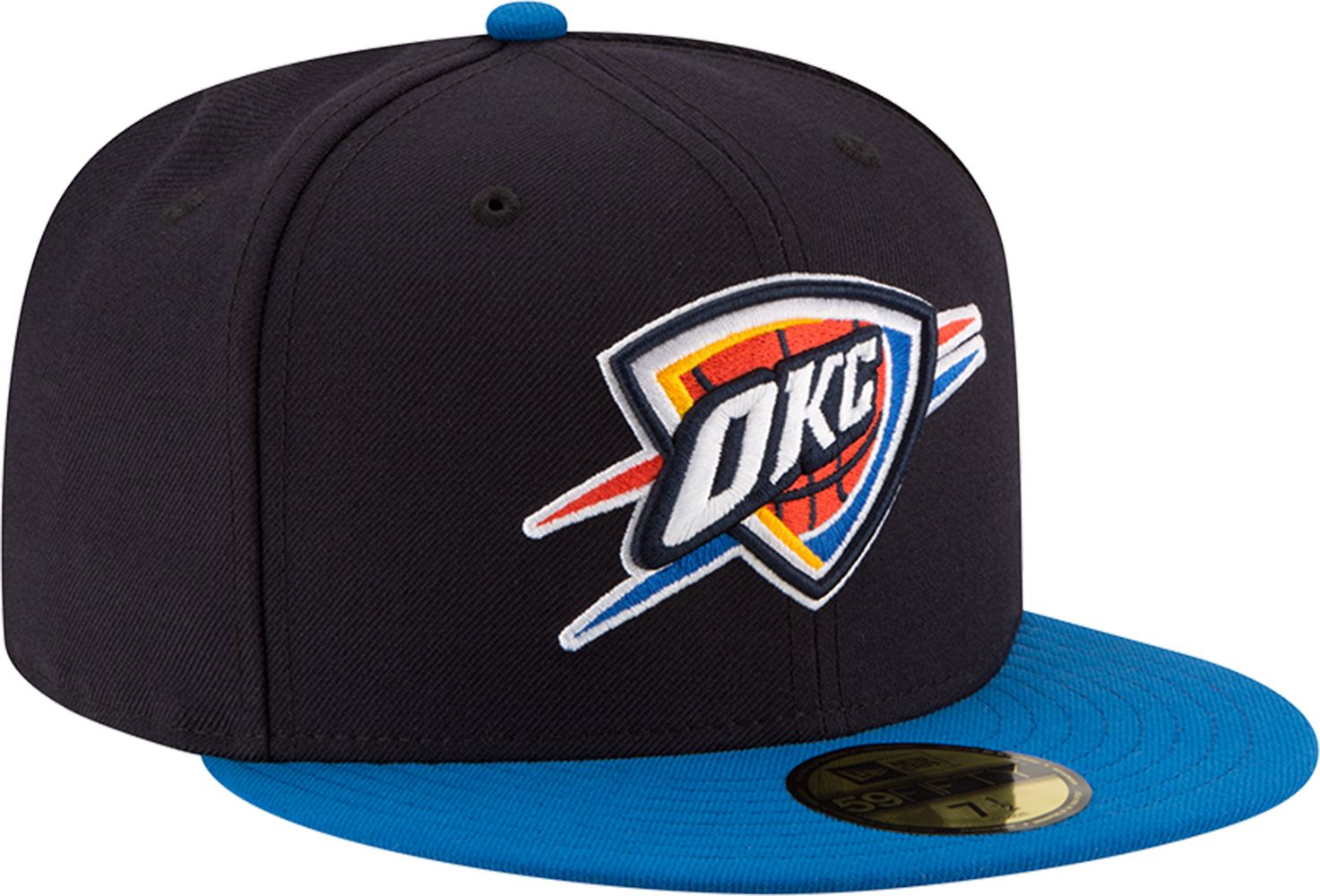 New Era Men's Oklahoma City Thunder 59Fifty Navy/Blue Fitted Hat