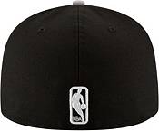 New Era Men's Brooklyn Nets 59Fifty Black Two Tone Authentic Hat product image