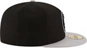 New Era Men's Brooklyn Nets 59Fifty Black Two Tone Authentic Hat product image