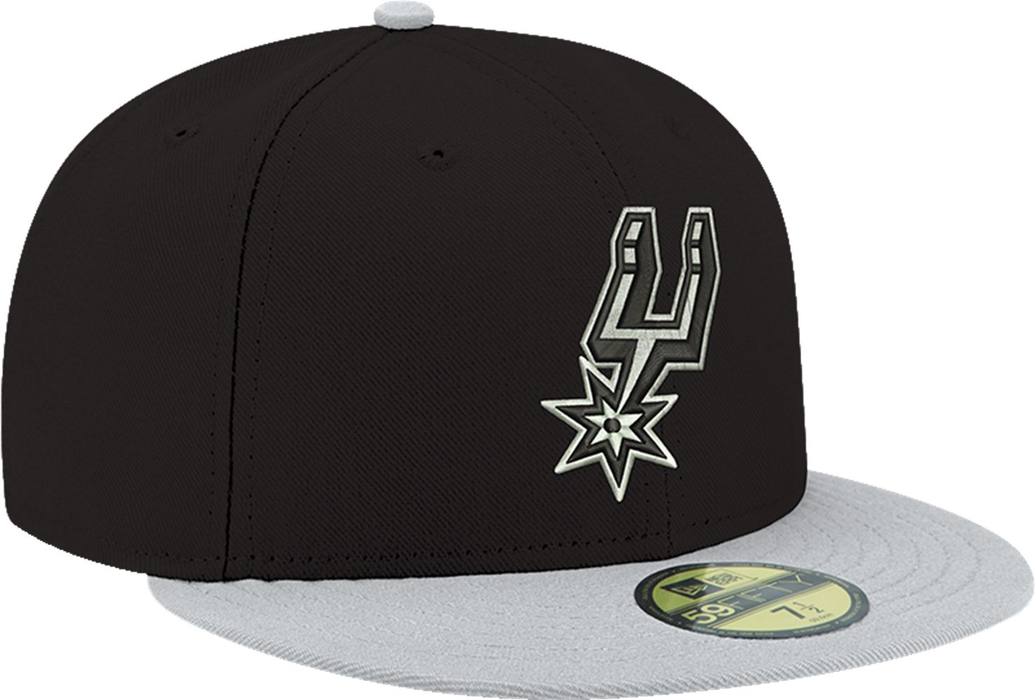 New Era Adult San Antonio Spurs 59Fifty Black/Grey Fitted Hat product image