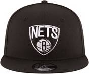New Era Men's Brooklyn Nets Black 9Fifty Adjustable Hat product image