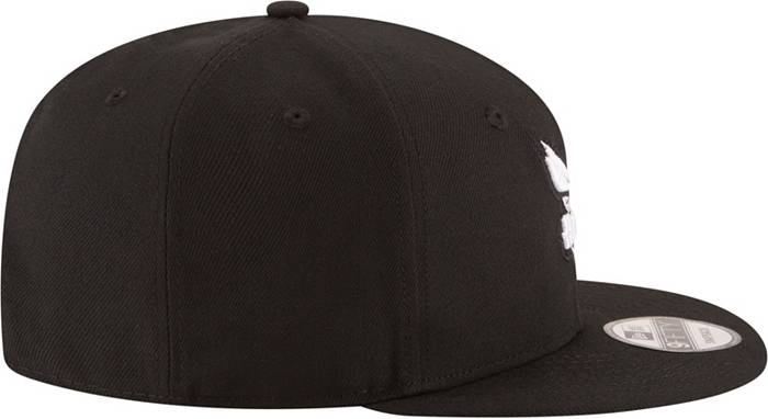 New Era Charlotte Hornets Black On Black 9Fifty Snapback Hat