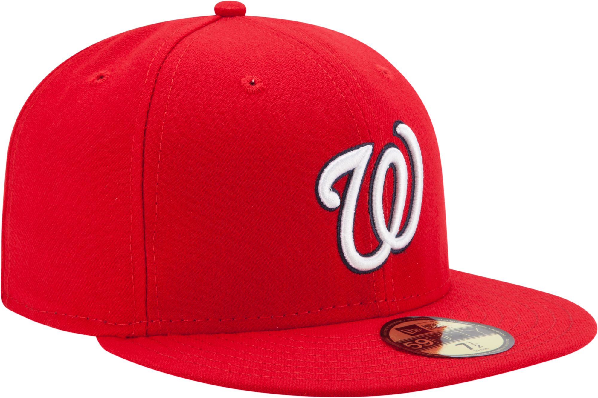 New Era Men's Washington Nationals 59Fifty Game Red Authentic Hat product image