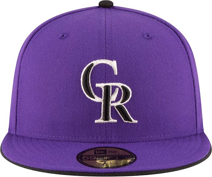 New Era Men's Colorado Rockies 59Fifty Alternate Purple Authentic Hat