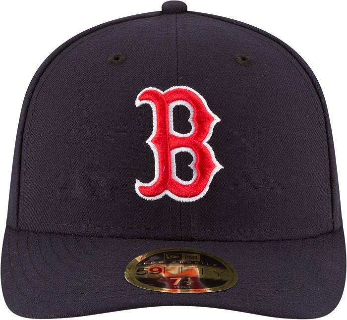 New Era Men's Boston Red Sox 59Fifty Game Navy Low Crown Authentic Hat