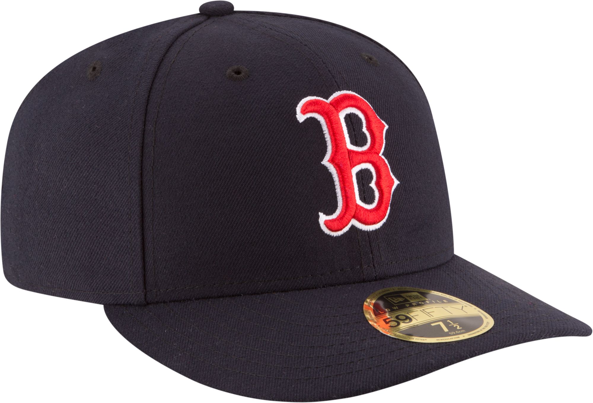 New Era Men's Boston Red Sox 59Fifty Game Navy Low Crown Authentic Hat product image
