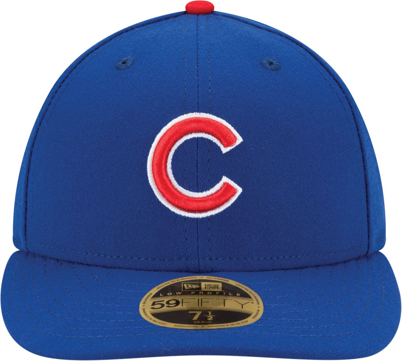 New Era Men s Chicago Cubs 59Fifty Game Royal Low Crown Authentic Hat Dick s Sporting Goods