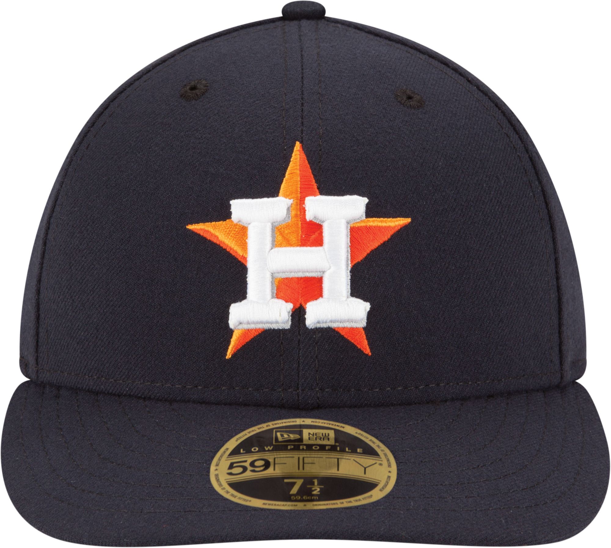 New Era Men's Houston Astros 59Fifty Home Navy Low Crown Authentic Hat product image