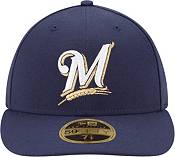 New Era Men's Milwaukee Brewers 59Fifty Game Navy Low Crown Authentic Hat product image