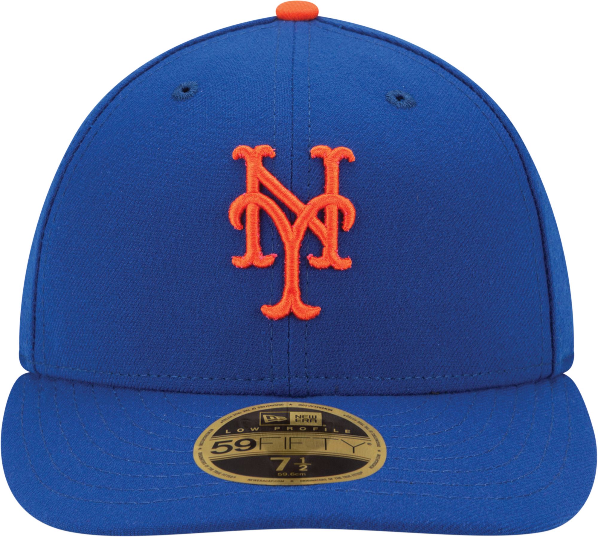 New Era Men's York Mets 59Fifty Game Royal Low Crown Authentic Hat