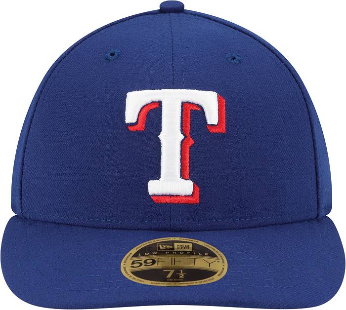 New Era Men's Texas Rangers 59Fifty Game Royal Low Crown Authentic