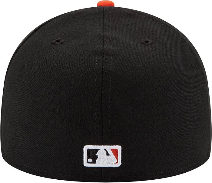 New Era Men's Baltimore Orioles 59Fifty Road Black Authentic Hat