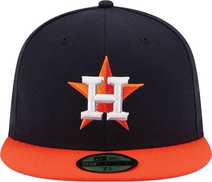 New Era Orange/Navy Houston Astros 2022 World Series Champions Alternate Side Patch 59FIFTY Fitted H
