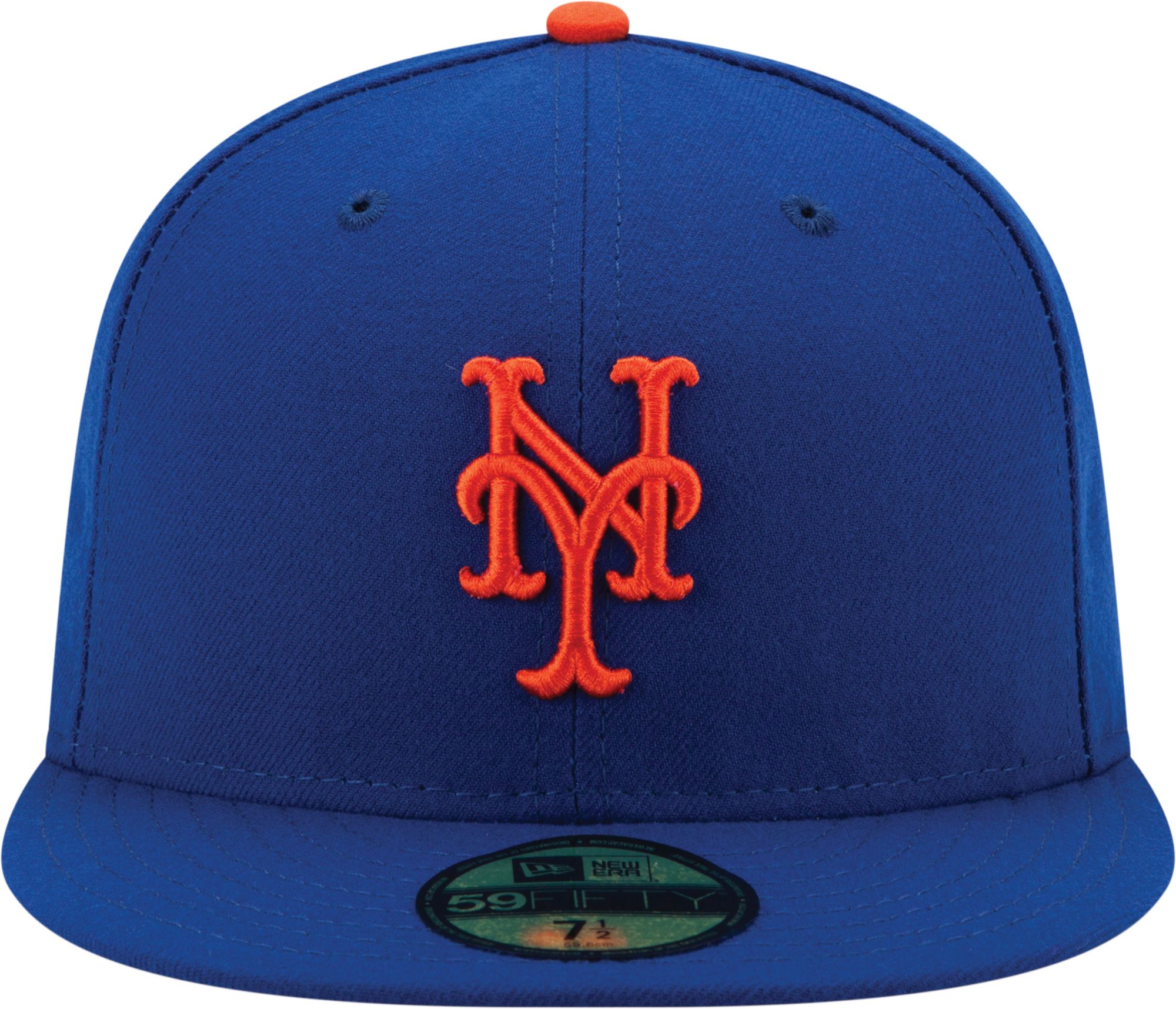 New Era Men's York Mets 59Fifty Game Royal Authentic Hat