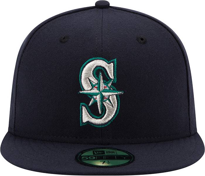 New Era Men's Seattle Mariners 59Fifty Game Navy Authentic Hat