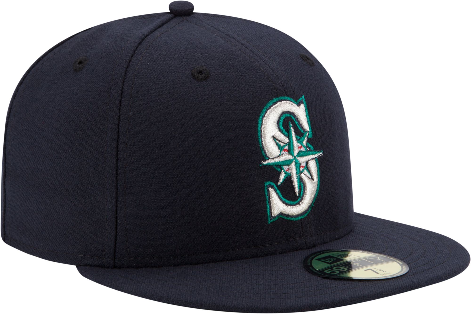 New Era Men's Seattle Mariners 59Fifty Game Navy Authentic Hat product image