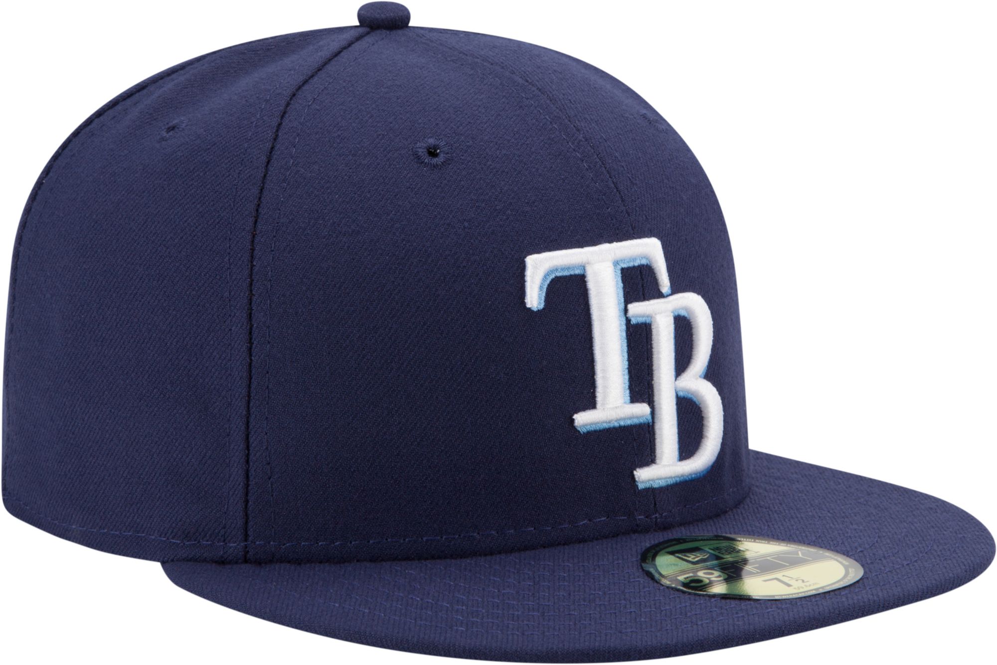 New Era Men's Tampa Bay Rays 59Fifty Game Navy Authentic Hat