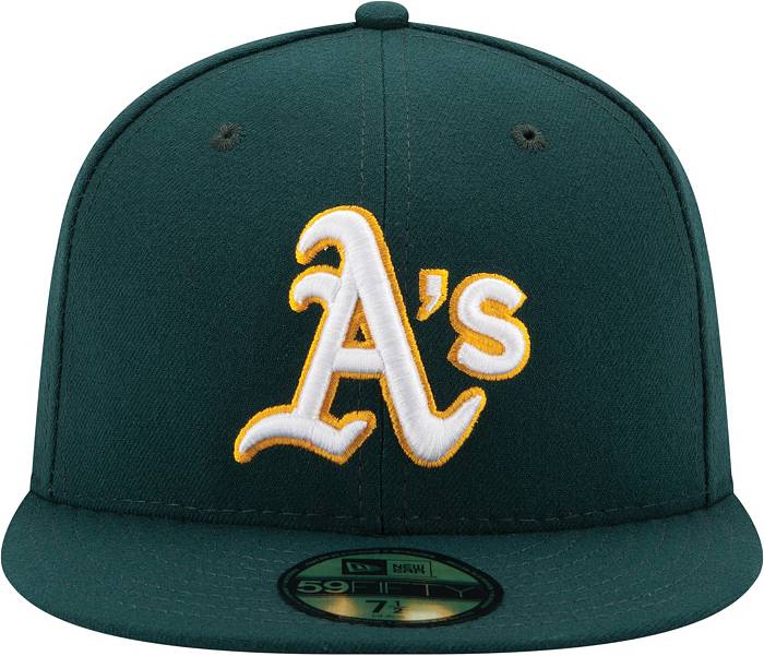 Oakland Athletics New Era Home Authentic Collection On-Field 59FIFTY Fitted  Hat - Green/Yellow