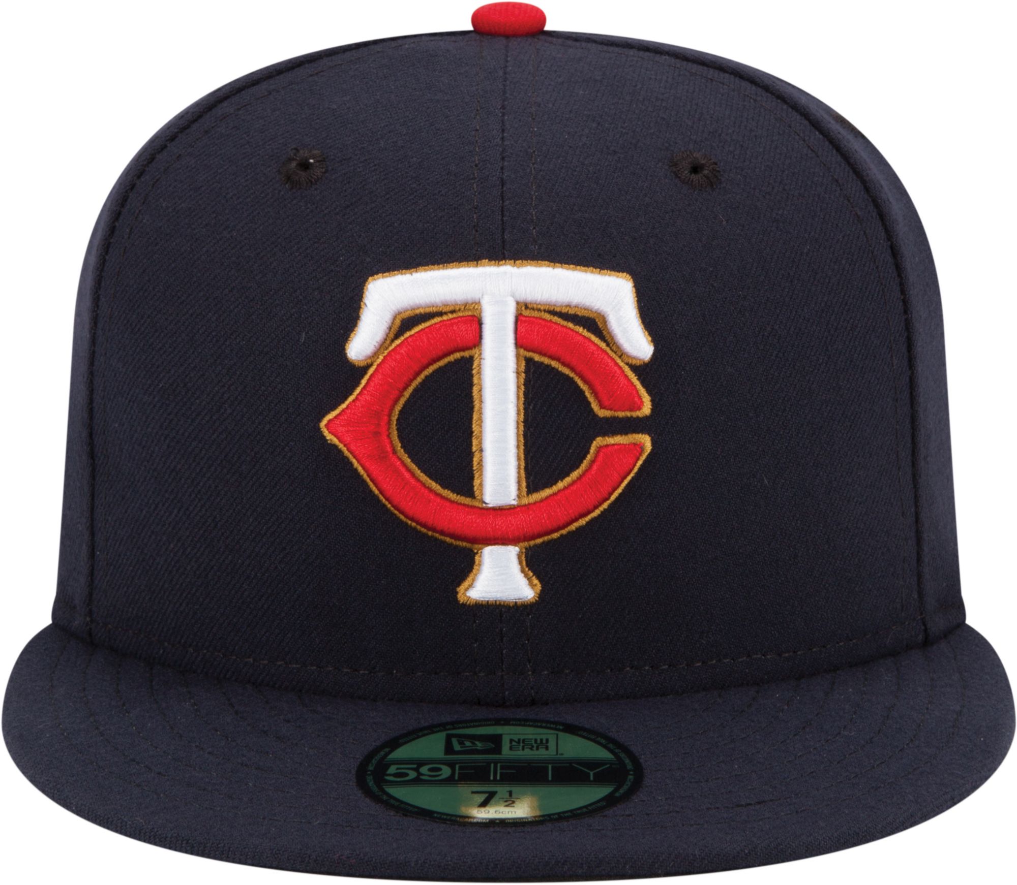 New Era Adult Minnesota Twins 59Fifty Road Navy Authentic Hat product image