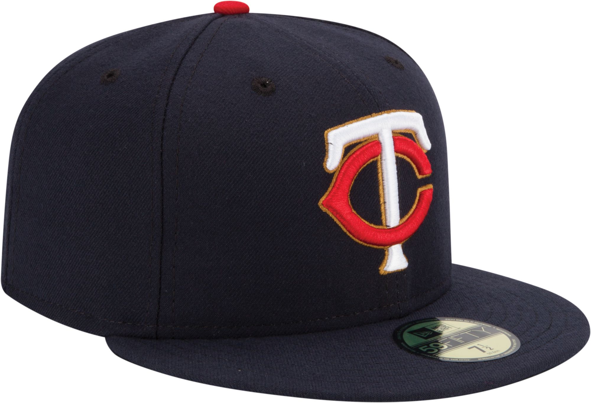 New Era Adult Minnesota Twins 59Fifty Road Navy Authentic Hat product image