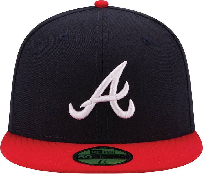 New Era Men's Atlanta Braves 59Fifty Home Navy Authentic Hat