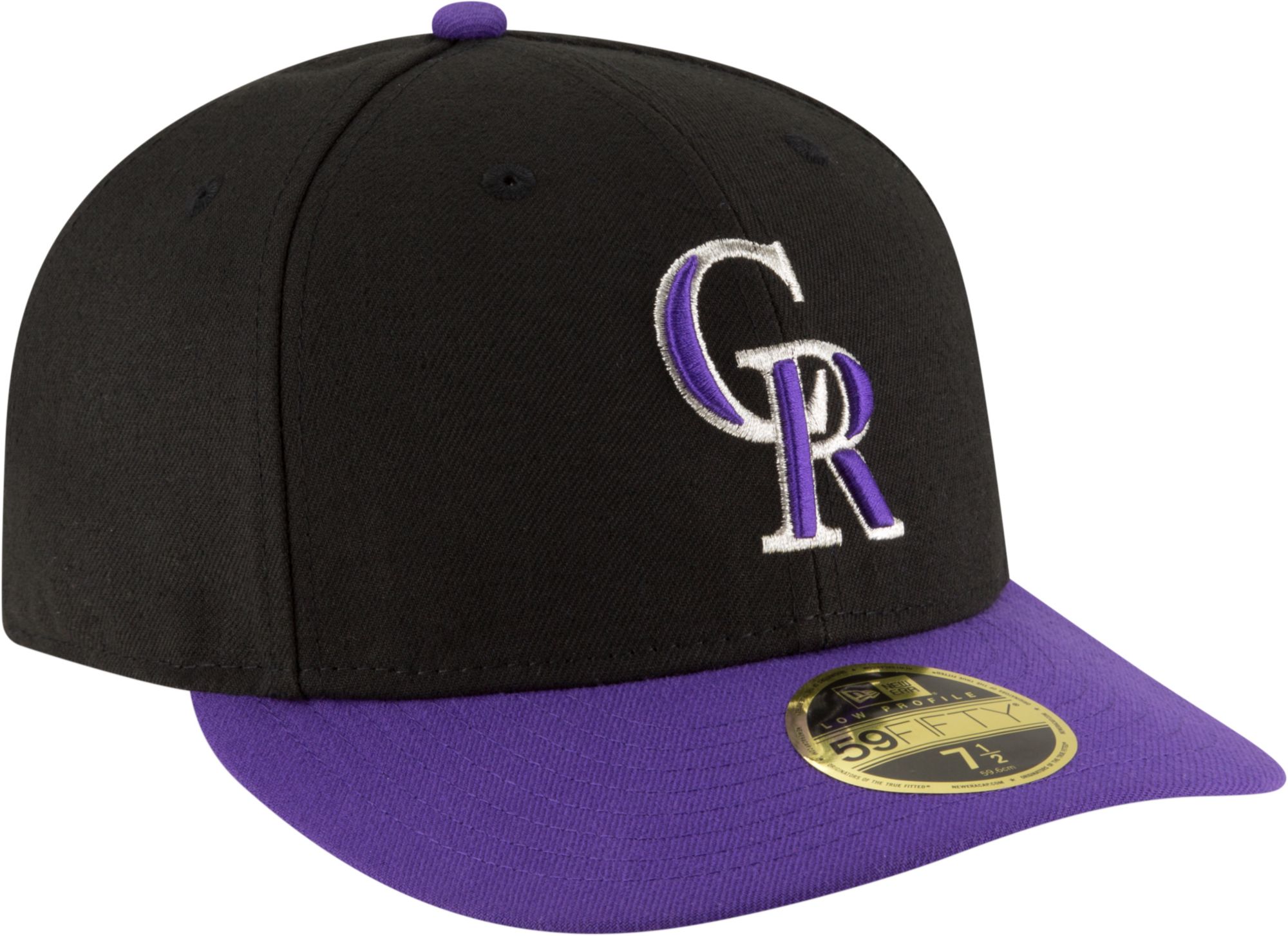 New Era Men's Colorado Rockies 59Fifty Alternate Black Low Crown Authentic Hat