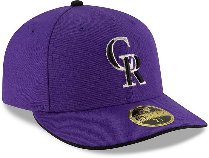 New Era Men's Colorado Rockies 59Fifty Alternate Purple Low Crown Authentic  Hat