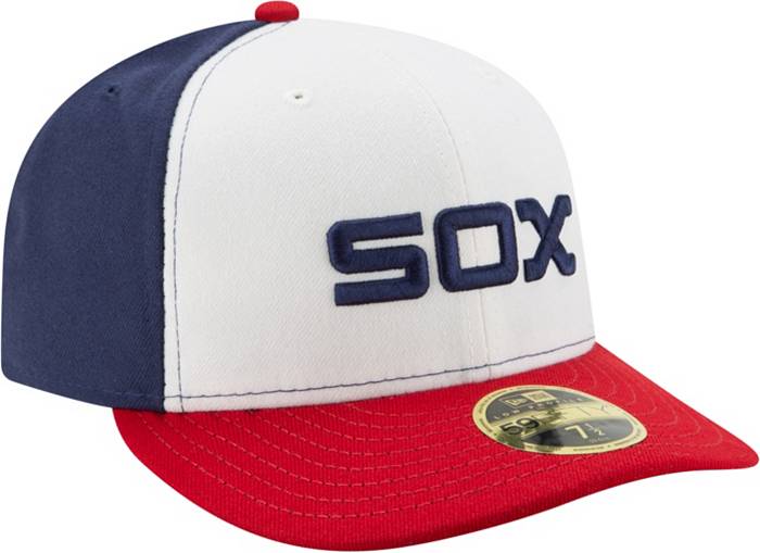 Men's New Era Red Chicago White Sox White Logo 59FIFTY Fitted Hat 