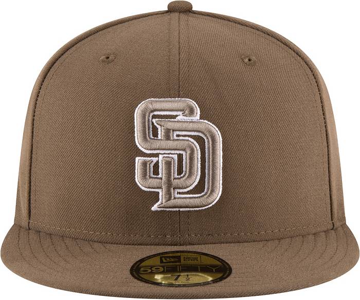 KTZ X Felt 59fifty San Diego Padres Fitted Baseball Hat in Brown