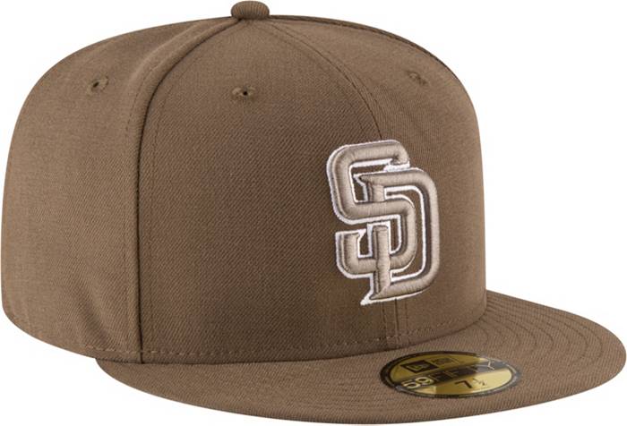 Men's San Diego Padres New Era Brown Monocamo 59FIFTY Fitted Hat, 7 3/8 / Brown