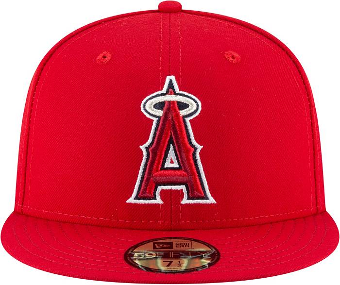 Men's New Era Red Los Angeles Angels Team AKA 59FIFTY Fitted Hat