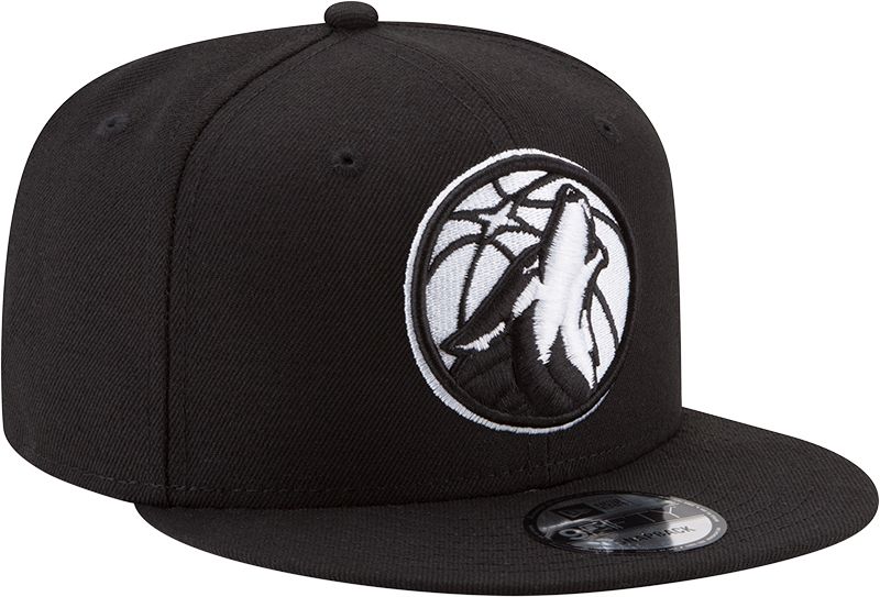 New Era Men's Minnesota Timberwolves Black 9Fifty Adjustable Hat product image