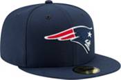 New Era Men's New England Patriots Logo Blue 59Fifty Fitted Hat product image