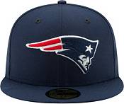 New Era Men's New England Patriots Logo Blue 59Fifty Fitted Hat product image