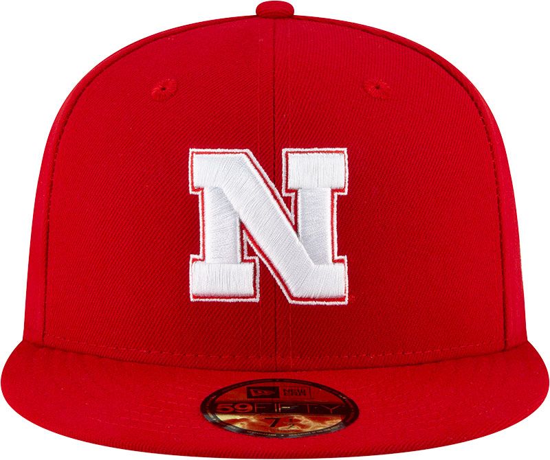 New Era Men's Nebraska Cornhuskers Scarlet 59Fifty Fitted Hat