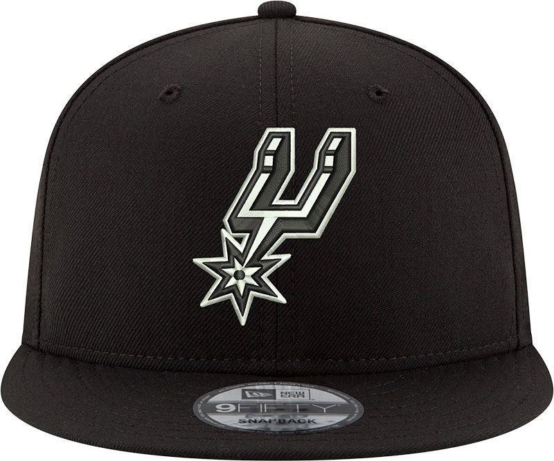 New Era Adult San Antonio Spurs Black 9Fifty Adjustable Hat product image