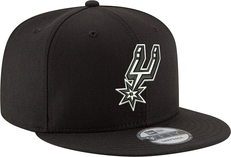 New Era Adult San Antonio Spurs Black 9Fifty Adjustable Hat product image